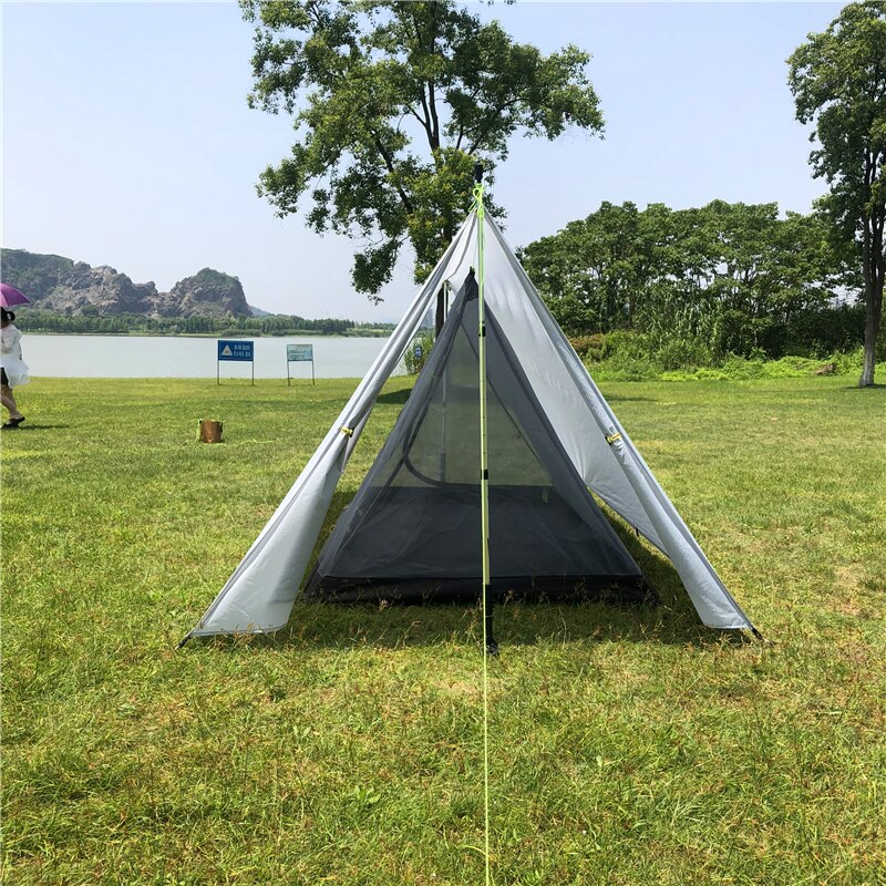 Cheap Goat Tents ST Outdoor Ultralight Summer Mesh 1 2 Person Mosquito Net Camping Tent Hiking Travel Equipment Tents 